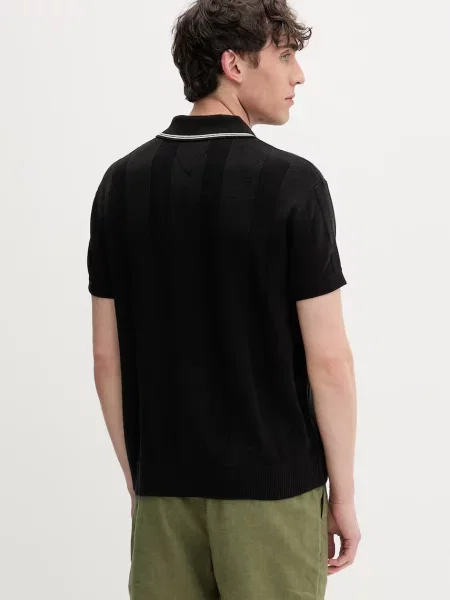 Tommy Jeans polo swetrowe czarna