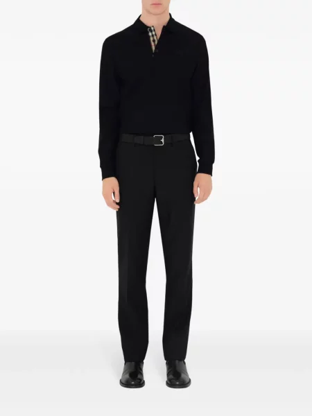 Polo marškinėliai Burberry juoda