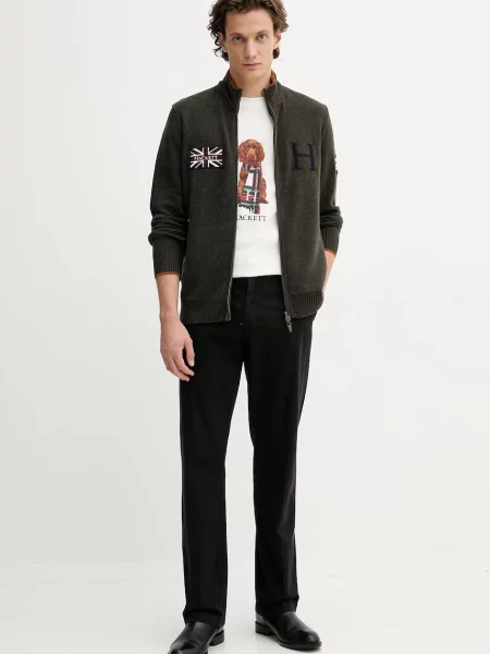 Футболка Hackett London с принтом белая