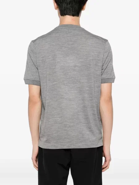 Tricou Canali de lână gri