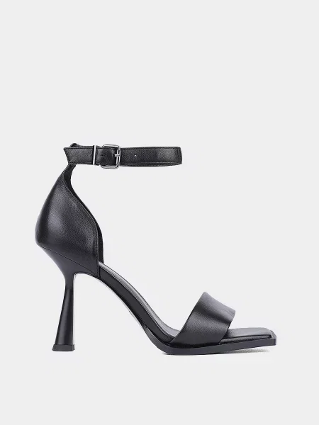 Шкіряні Босоніжки MIRATON чорний