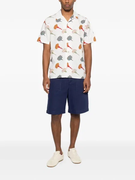Cămașă Paul Smith cu imagine alb