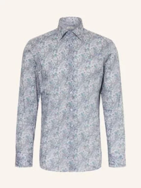 Etro Košile Slim Fit tmavě modrá / světle / zelená červená