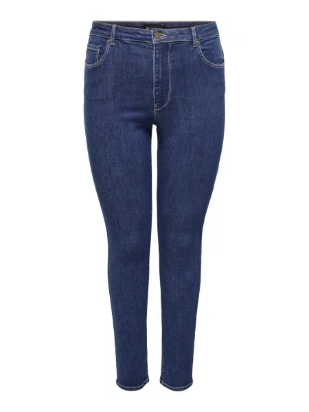 ONLY Carmakoma Jeans albastru