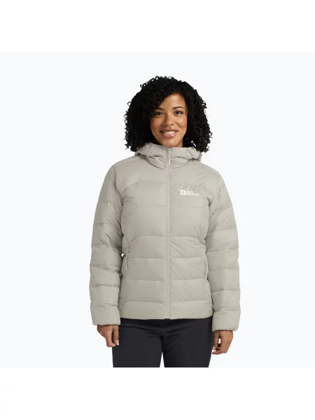 Geacă cu puf pentru femei Jack Wolfskin Ather Down Hoody pale sand