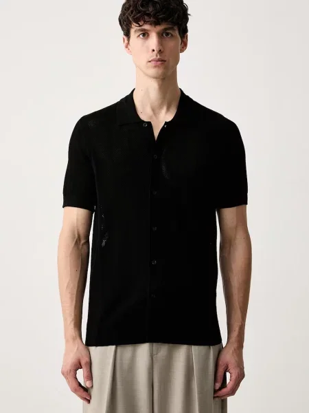 Tricou polo Karl Lagerfeld negru