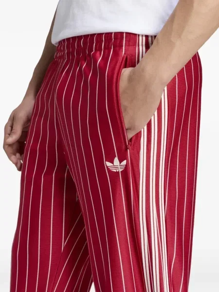 Pantaloni Adidas alergare roșu