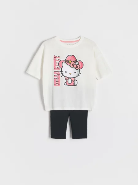 Reserved Dvoudílné pyžamo Hello Kitty černý