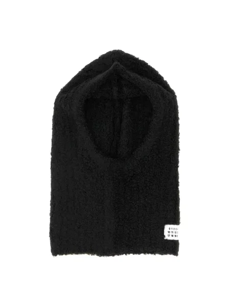 Szal Mm6 Maison Margiela wełniana czarna
