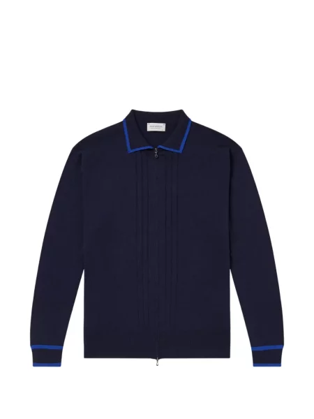Cardigan John Smedley tricotate albastru