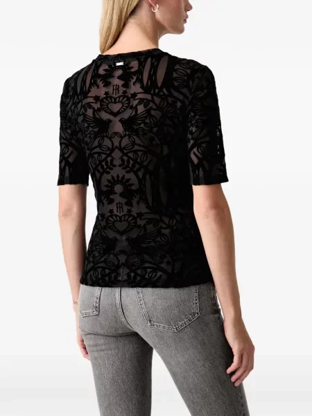 Tricou Fracomina de catifea negru