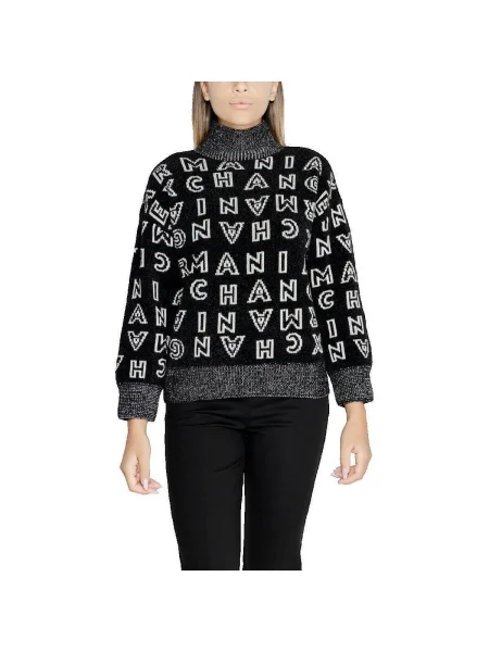 Pulover Armani cu guler înalt negru