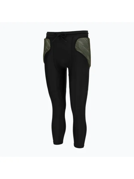 Reusch Подплатени Eco къси черни/пустинно зелени вратарски панталони черно
