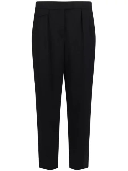 Pantaloni Giorgio Armani de lână negru