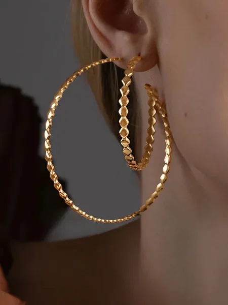 Позолочені сережки Lilou Snake