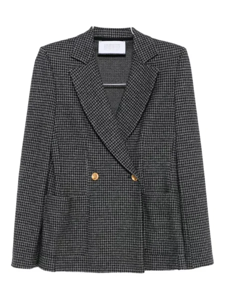 Blejzer Harris Wharf London s houndstooth uzorkom siva