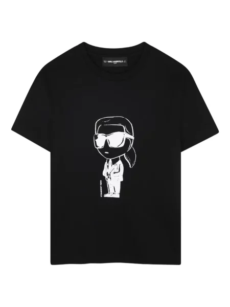Koszulka dziecięca Karl Lagerfeld czarna