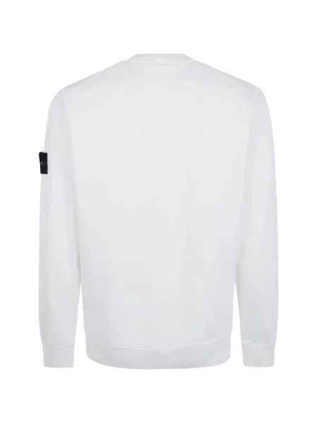 Hanorac Stone Island cu strasuri alb