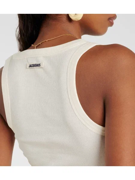Top Jacquemus alb