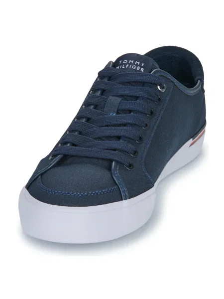 Pantofi Tommy Hilfiger din canvas albastru