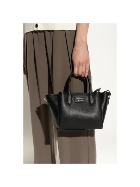 Torebka Emporio Armani skórzana czarna