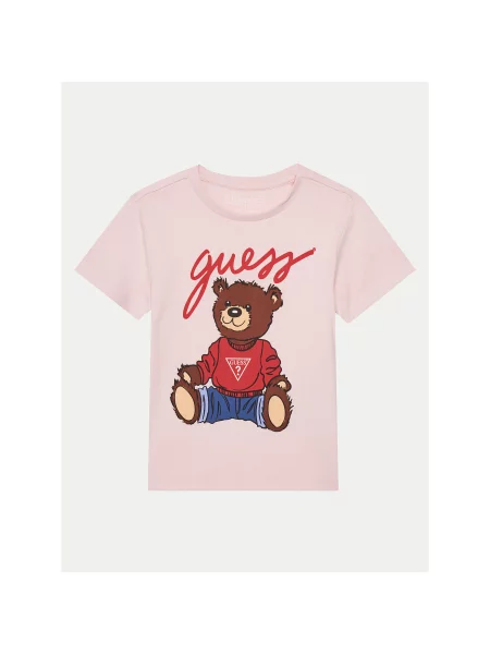 Guess T-Shirt Regular Fit ροζ
