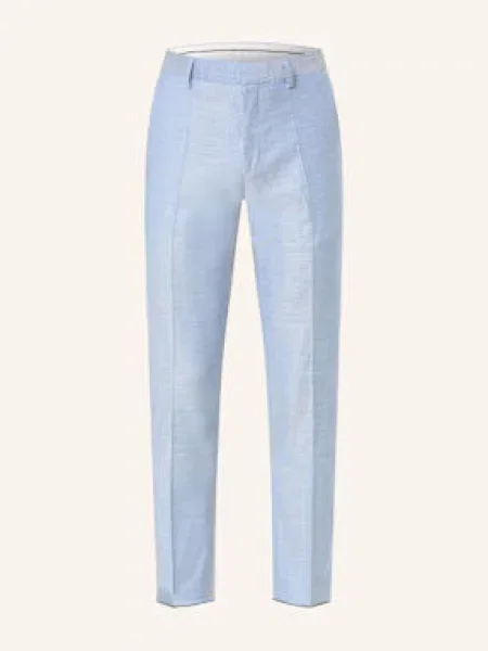 Roy Robson Oblekové Kalhoty Slim Fit blue modré