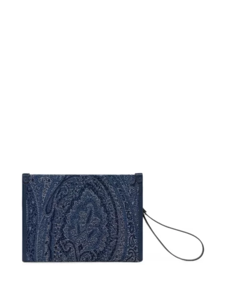 Paisley mintás jacquard kézitáska Etro kék