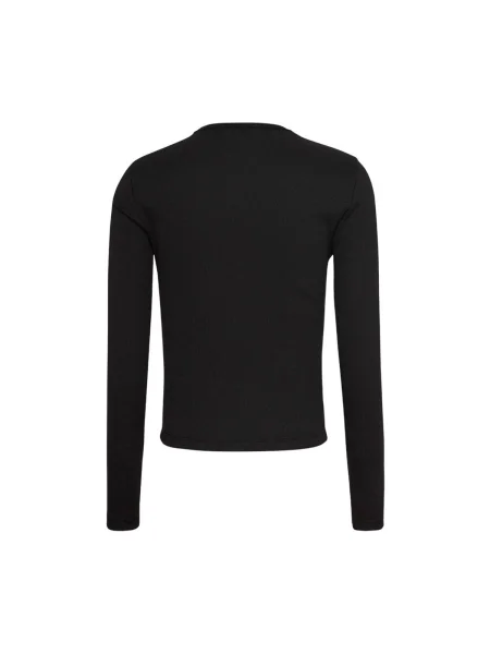 Tricou mânecă lungă Tommy Hilfiger negru