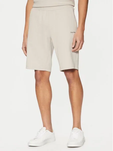 Calvin Klein Pantaloni scurți sport Micro Logo bej