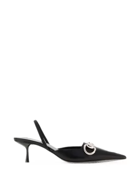 Pantofi cu toc Gucci slingback negru