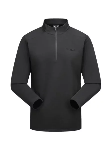 KOSZULKA HIMEX STRETCH HALF ZIP czarna
