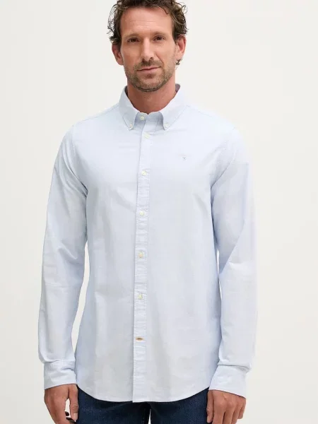 Barbour cămașă pentru bărbați din Striped Oxtown Tailored Shirt albastru