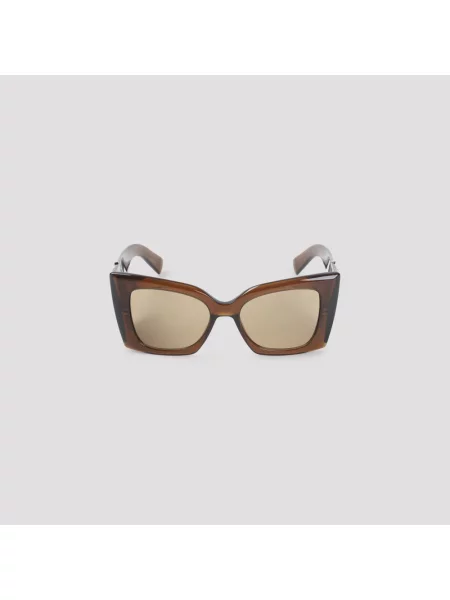Okulary przeciwsłoneczne Saint Laurent brązowe