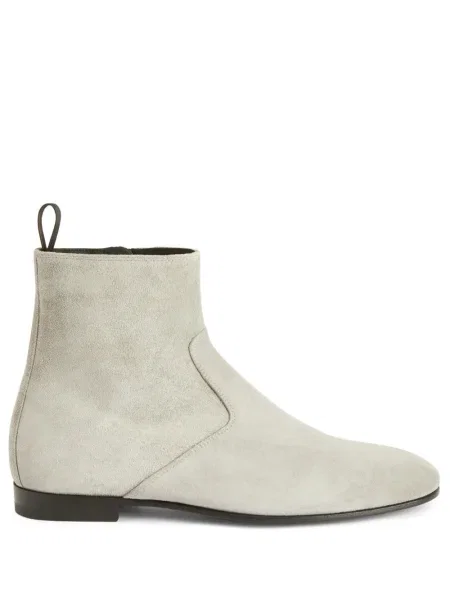 Cizme scurte Giuseppe Zanotti din piele de căprioară gri