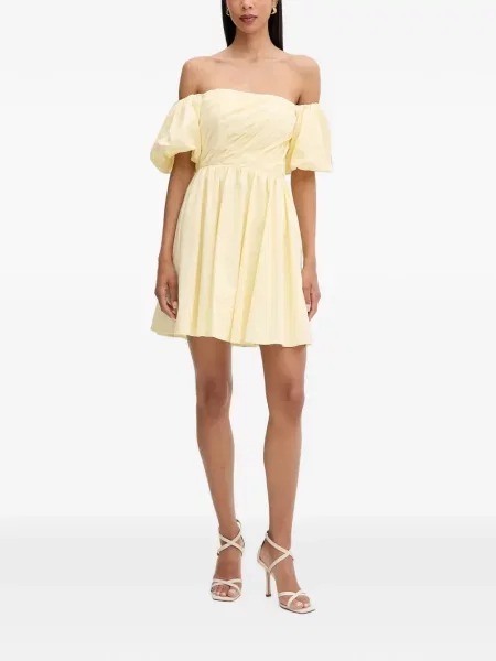 Rochie mini Morgan drapată galben