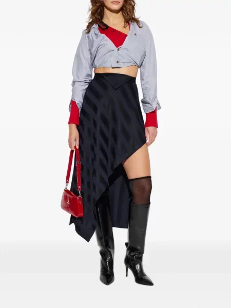 Fustă Vivienne Westwood asimetrică albastru