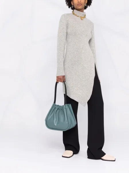 Asimetriškas megztinis Jil Sander pilka