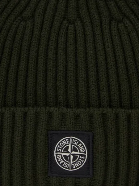 Czapka dziecięca Stone Island zielona