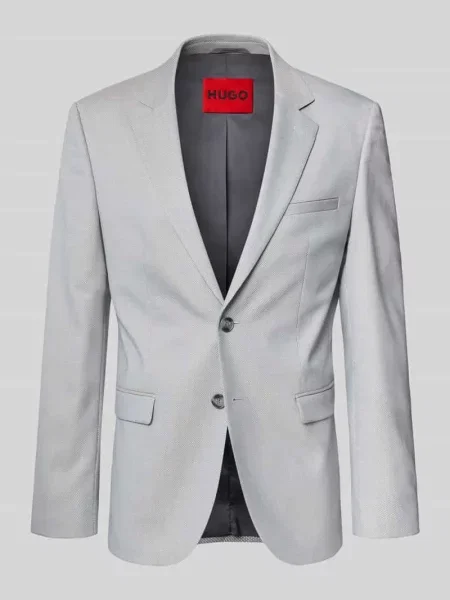 Marynarka o kroju super slim fit z dodatkiem wełny model Hugo