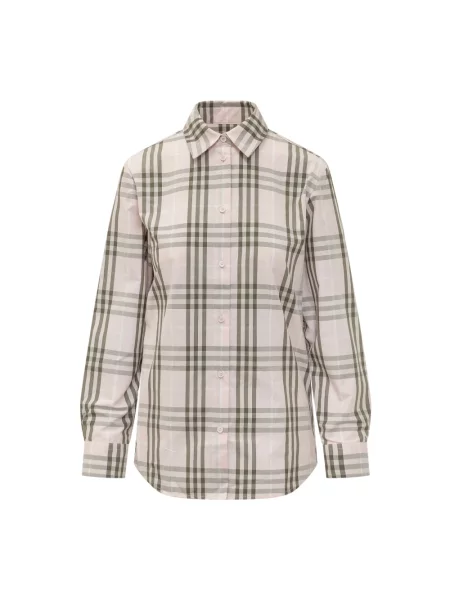 Koszula w kratkę Burberry w kratę beżowa
