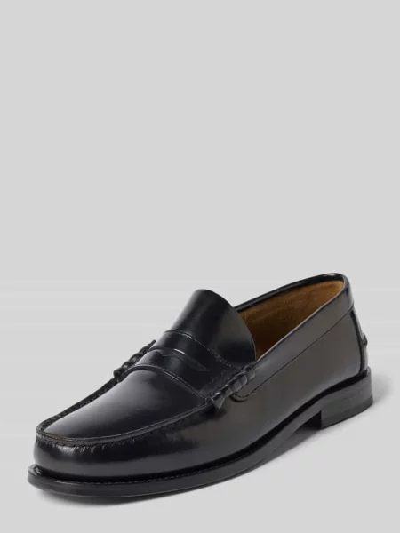 Loafers ze skóry model Hunter' Henry Stevens czarne