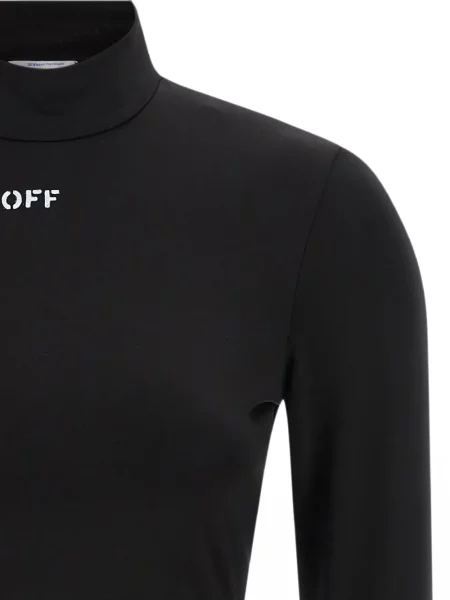 Decupat top Off-white alb