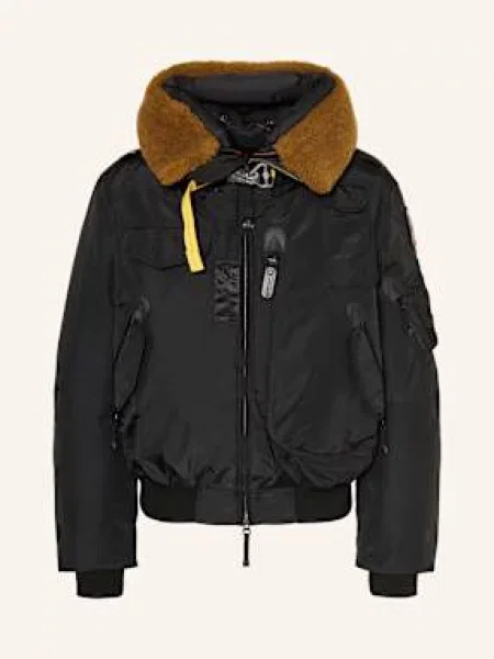Parajumpers Péřová Bunda Gobi S S Odnímatelnou Umělou Kožešinou černá