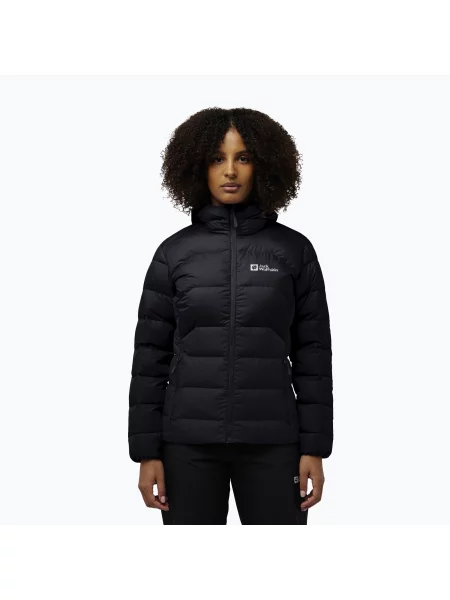 Péřová bunda Jack Wolfskin Ather Down Hoody black černá