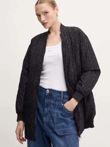 Armani Exchange Geacă bomber | Relaxed fit negru
