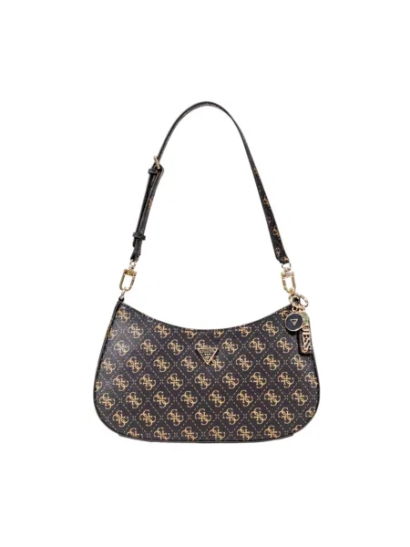 Guess torebka NOELLE brązowy