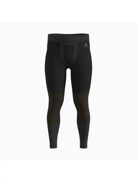 Termo kalhoty ODLO Fundamentals Performance Warm Bl Bottom Long black černé