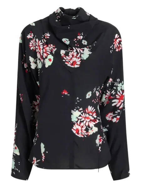 Bluză Proenza Schouler cu model floral negru