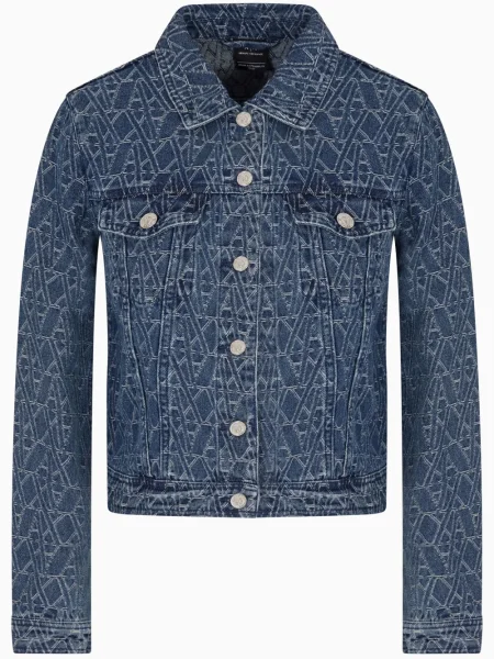 Kurtka jeansowa Armani Exchange niebieska